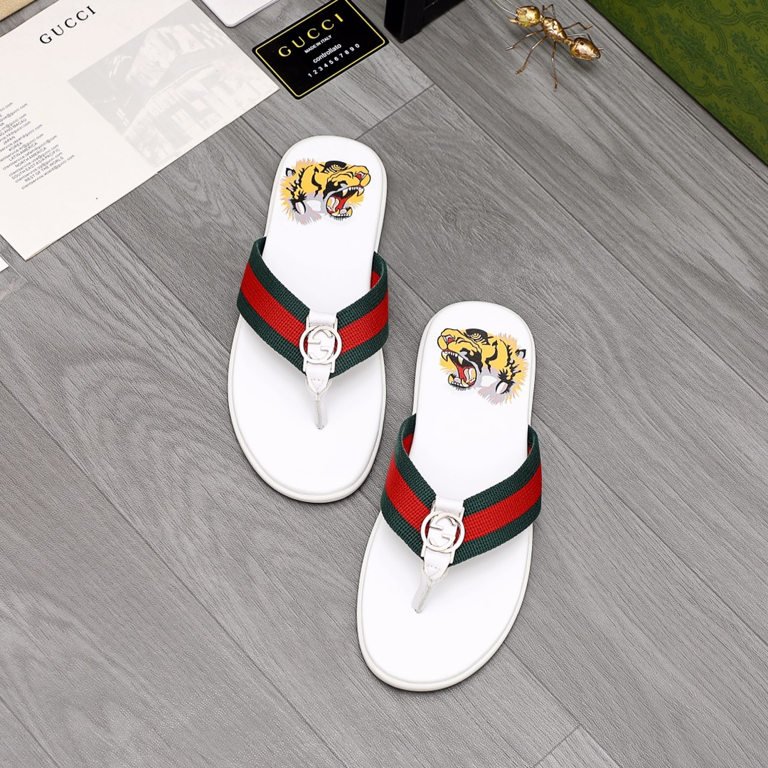 Gucci Rubber GG Herren-Flip-Flops - EUR FASHION