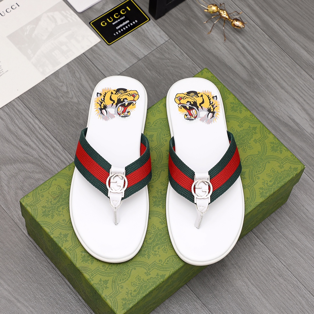 Gucci Rubber GG Herren-Flip-Flops - EUR FASHION