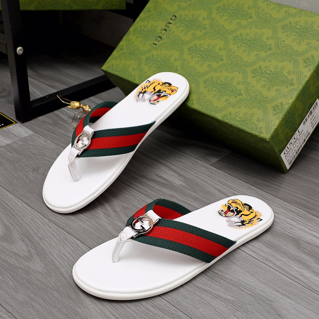 Gucci Rubber GG Herren-Flip-Flops - EUR FASHION