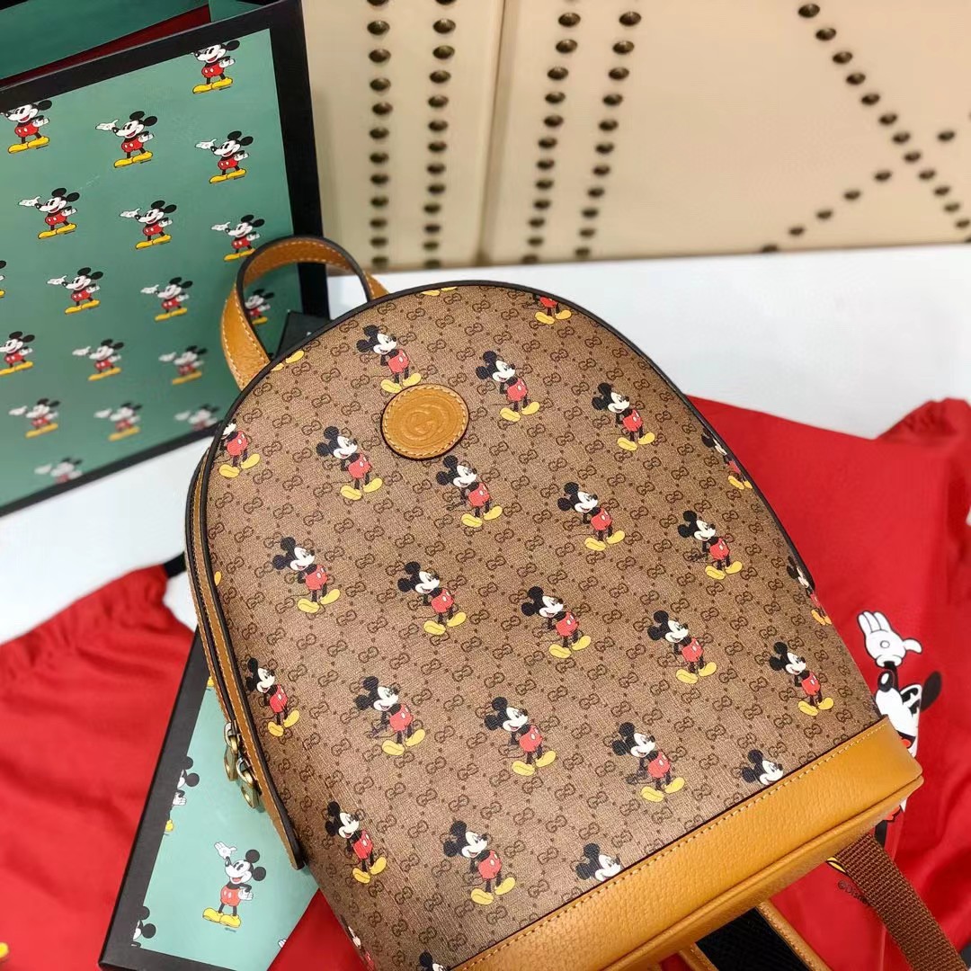 Gucci x Disney Mickey Mouse Mittelgroßer Rucksack (22-29-12CM) - EUR FASHION