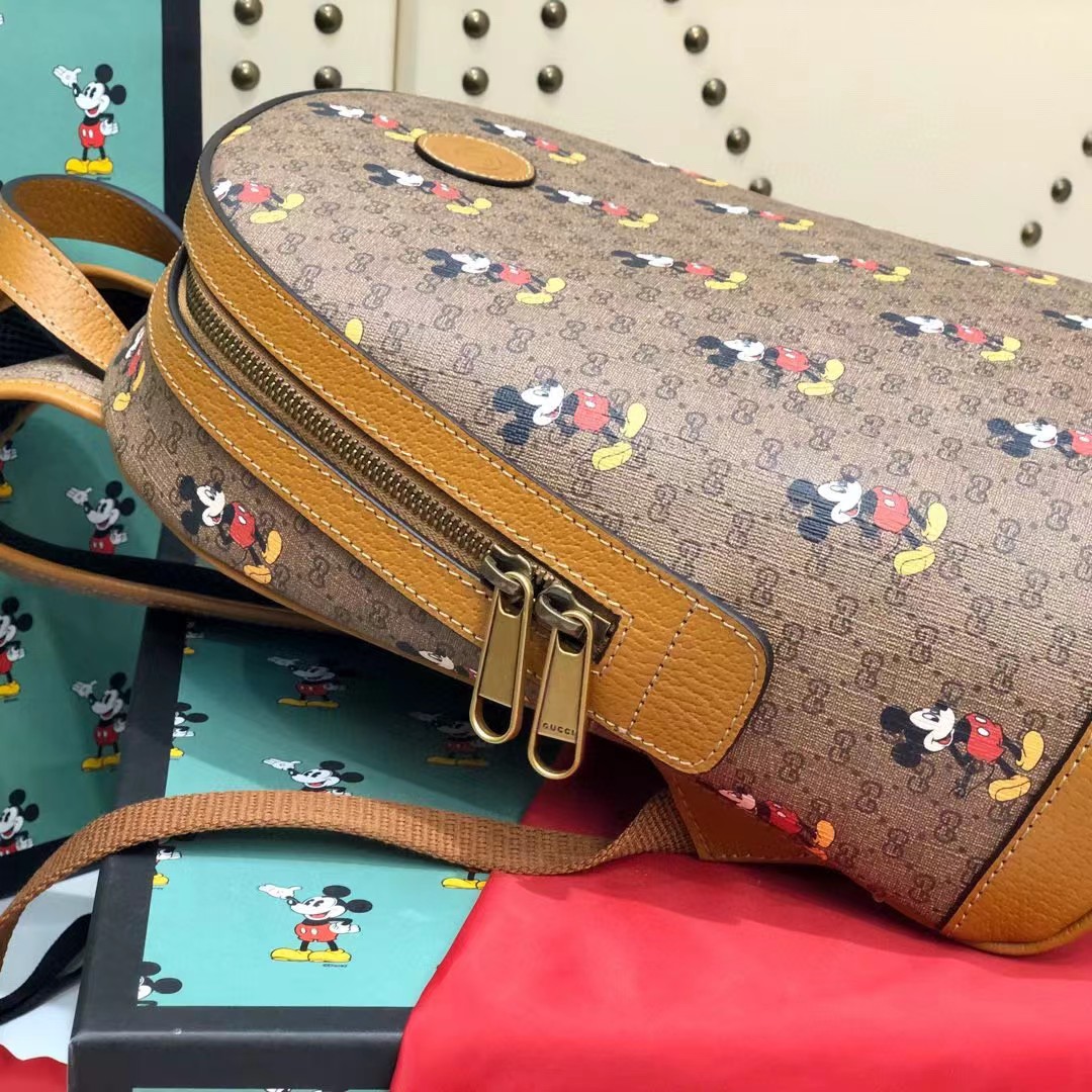 Gucci x Disney Mickey Mouse Mittelgroßer Rucksack (22-29-12CM) - EUR FASHION