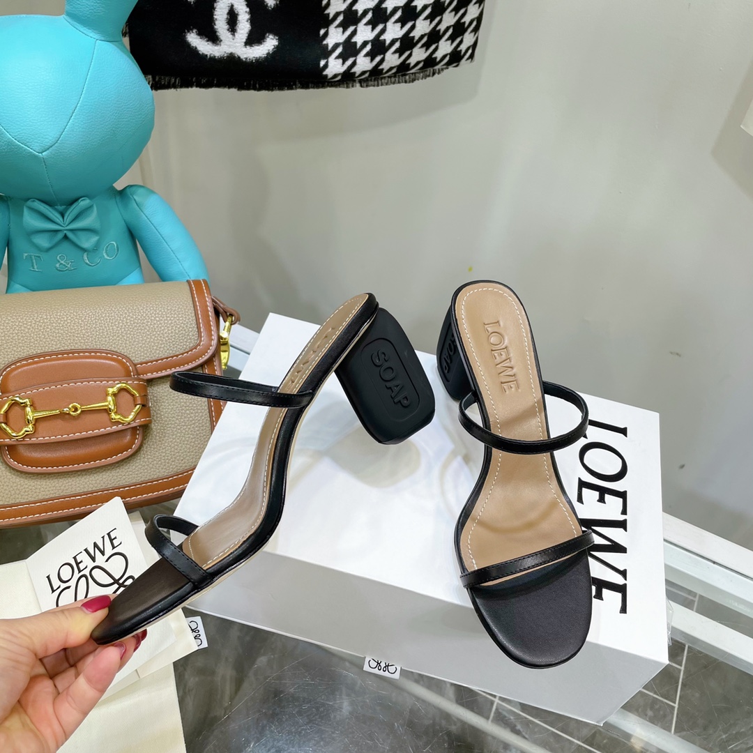 Loewe Damen-Sandalen mit hohen Absätzen (Absatz 6 cm) - EUR FASHION