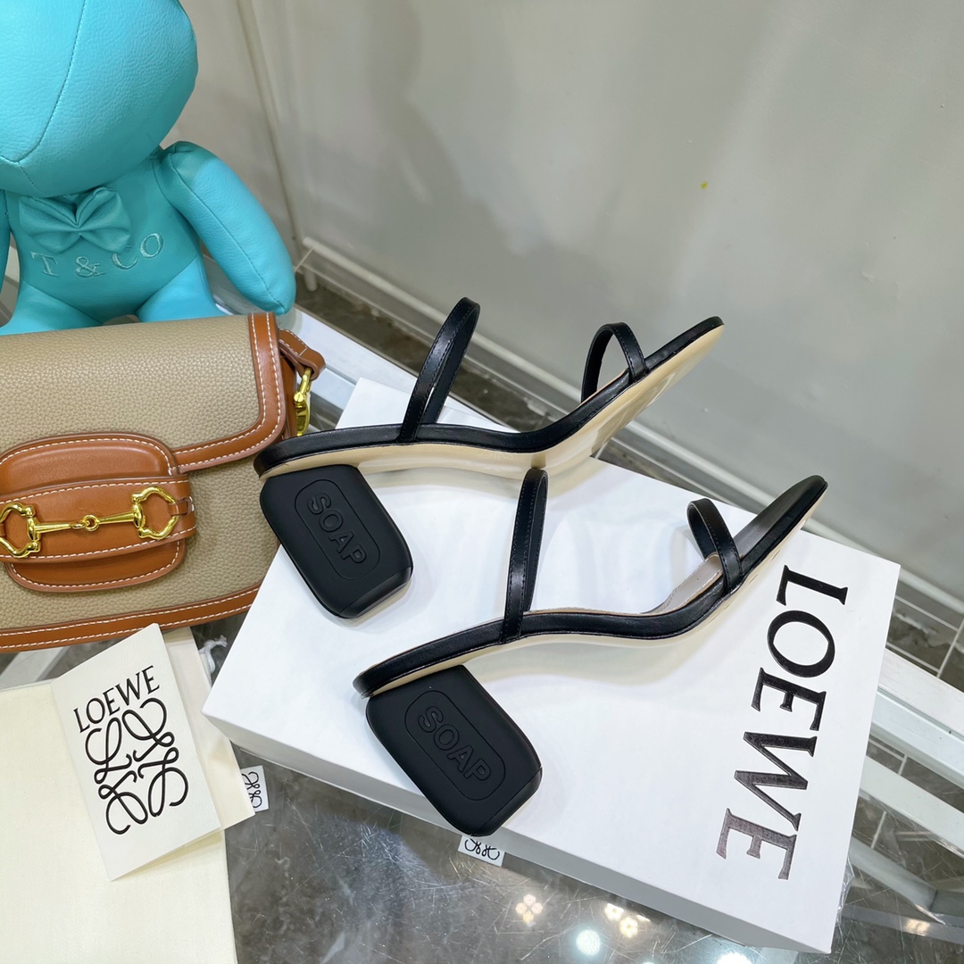 Loewe Damen-Sandalen mit hohen Absätzen (Absatz 6 cm) - EUR FASHION