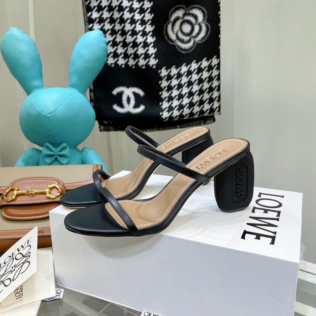 Loewe Damen-Sandalen mit hohen Absätzen (Absatz 6 cm) - EUR FASHION