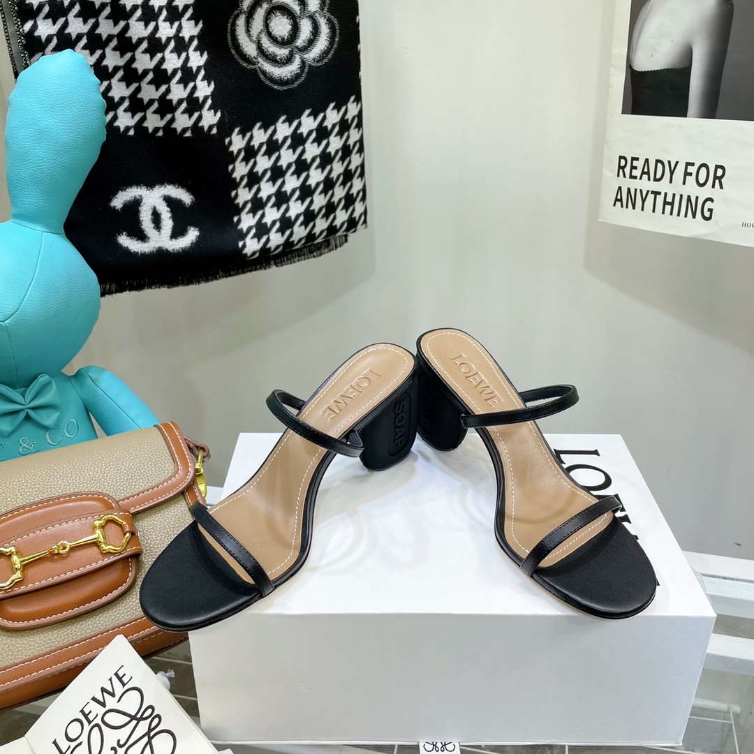 Loewe Damen-Sandalen mit hohen Absätzen (Absatz 6 cm) - EUR FASHION