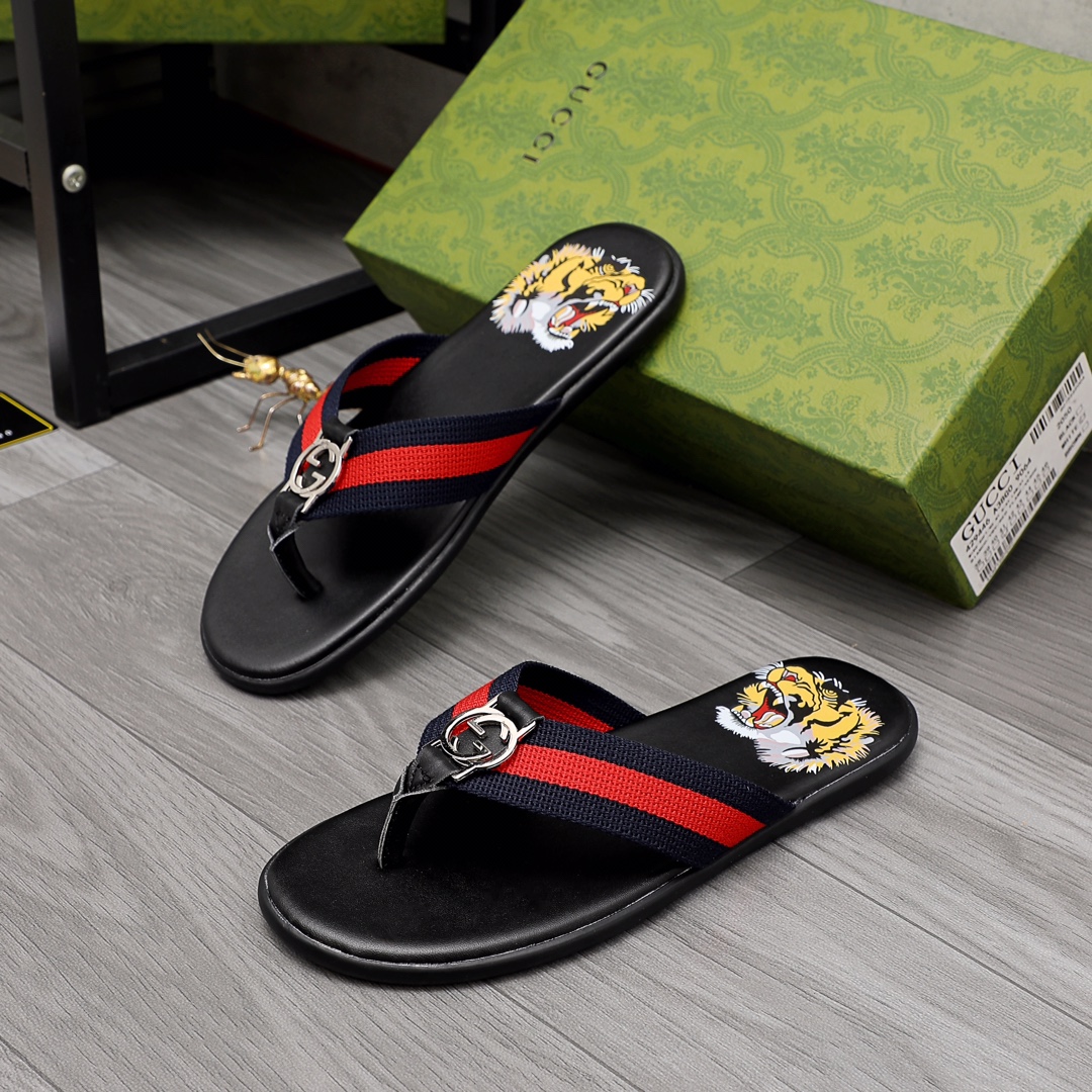 Gucci Rubber GG Herren-Flip-Flops - EUR FASHION