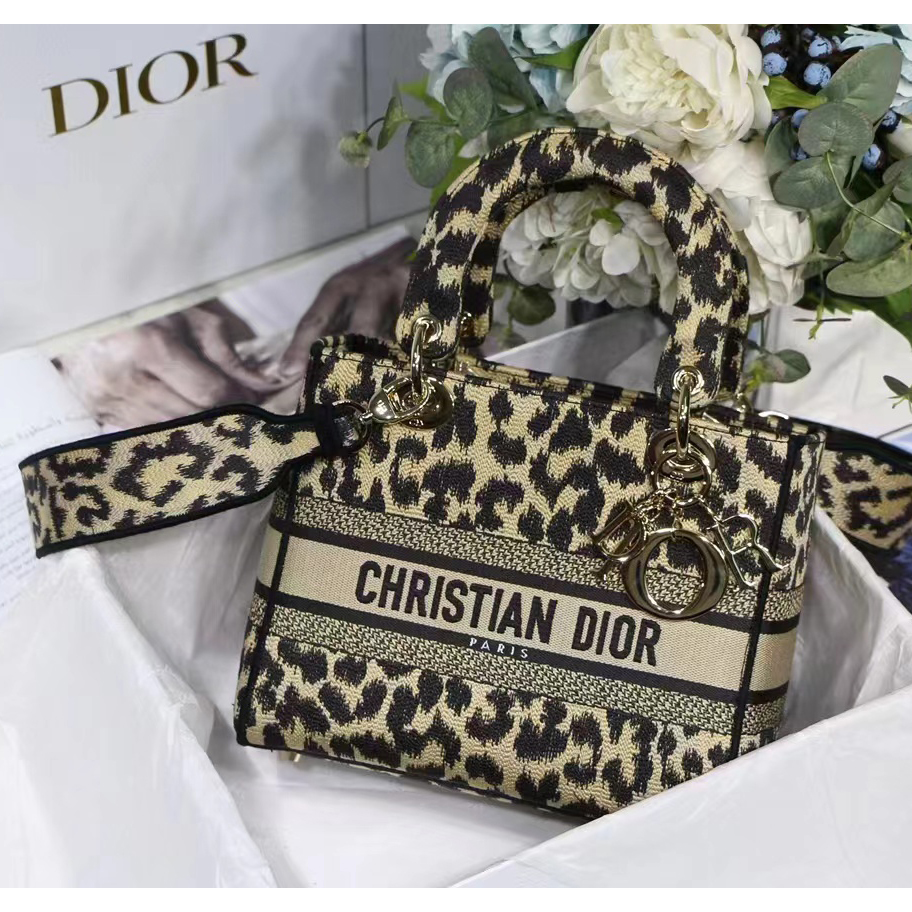 Dior Damentasche mit Leopardenmuster (24-20-11CM) - EUR FASHION