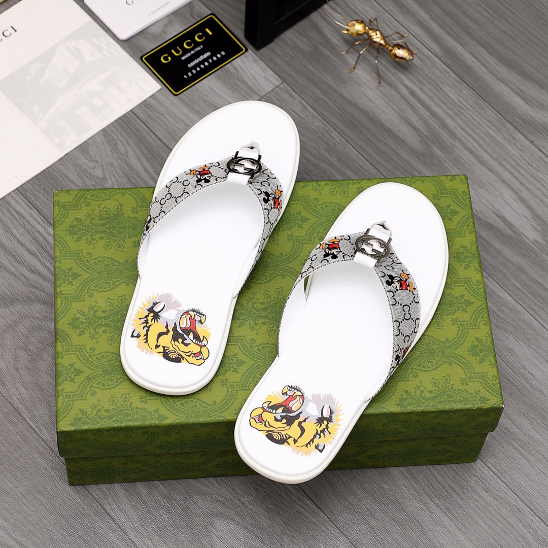 Gucci Rubber GG Herren-Flip-Flops - EUR FASHION