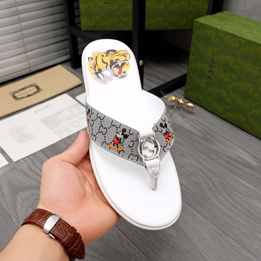 Gucci Rubber GG Herren-Flip-Flops - EUR FASHION