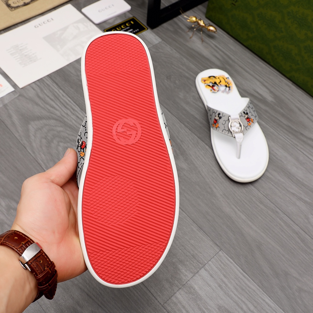 Gucci Rubber GG Herren-Flip-Flops - EUR FASHION