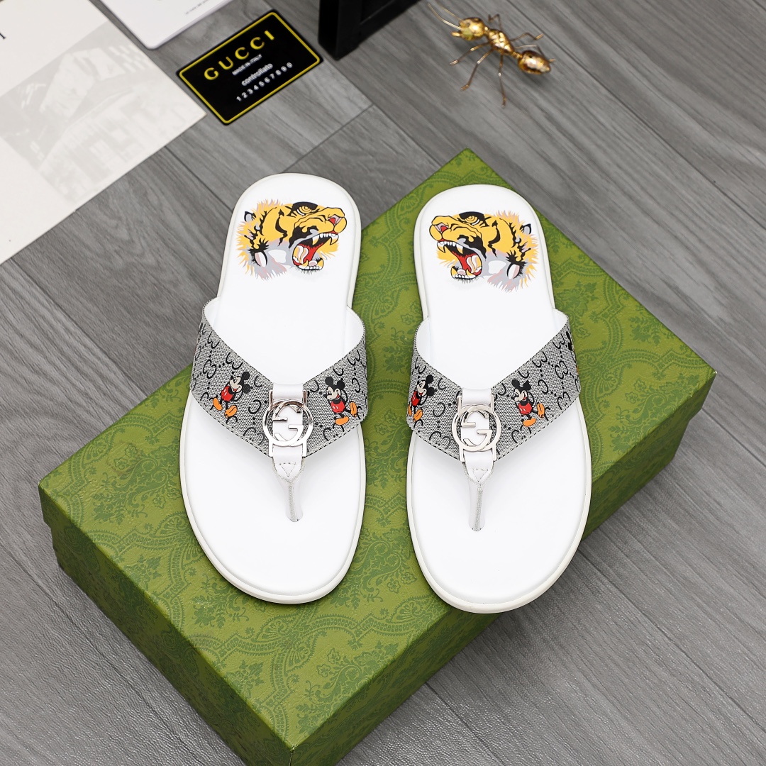 Gucci Rubber GG Herren-Flip-Flops - EUR FASHION