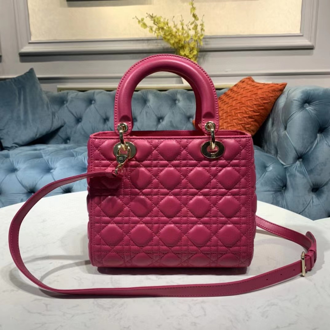 Dior Lady Bag Cannage Kalbsleder (24-20-11CM) - EUR FASHION