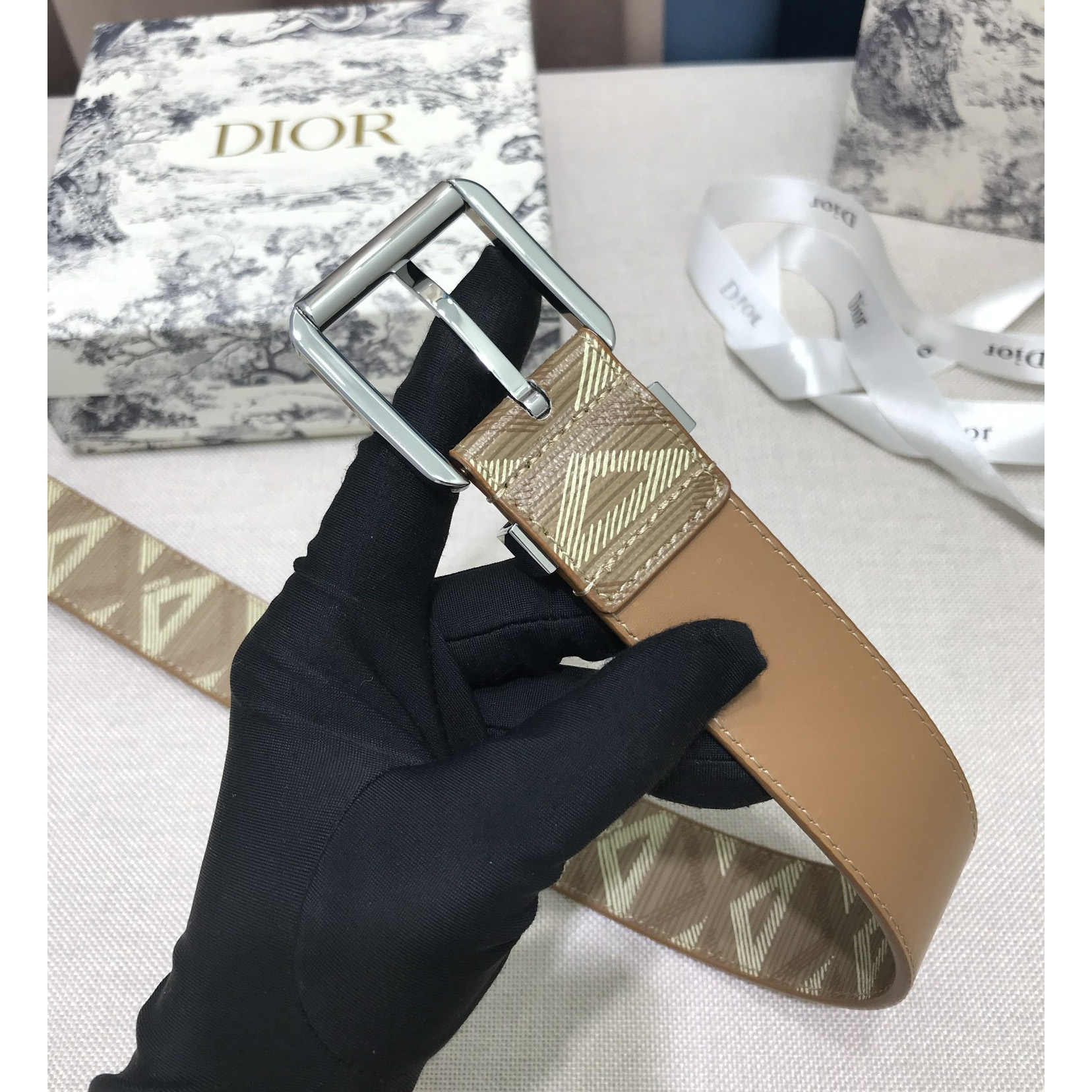 Dior CD Diamond Print 40 mm Gürtel - EUR FASHION