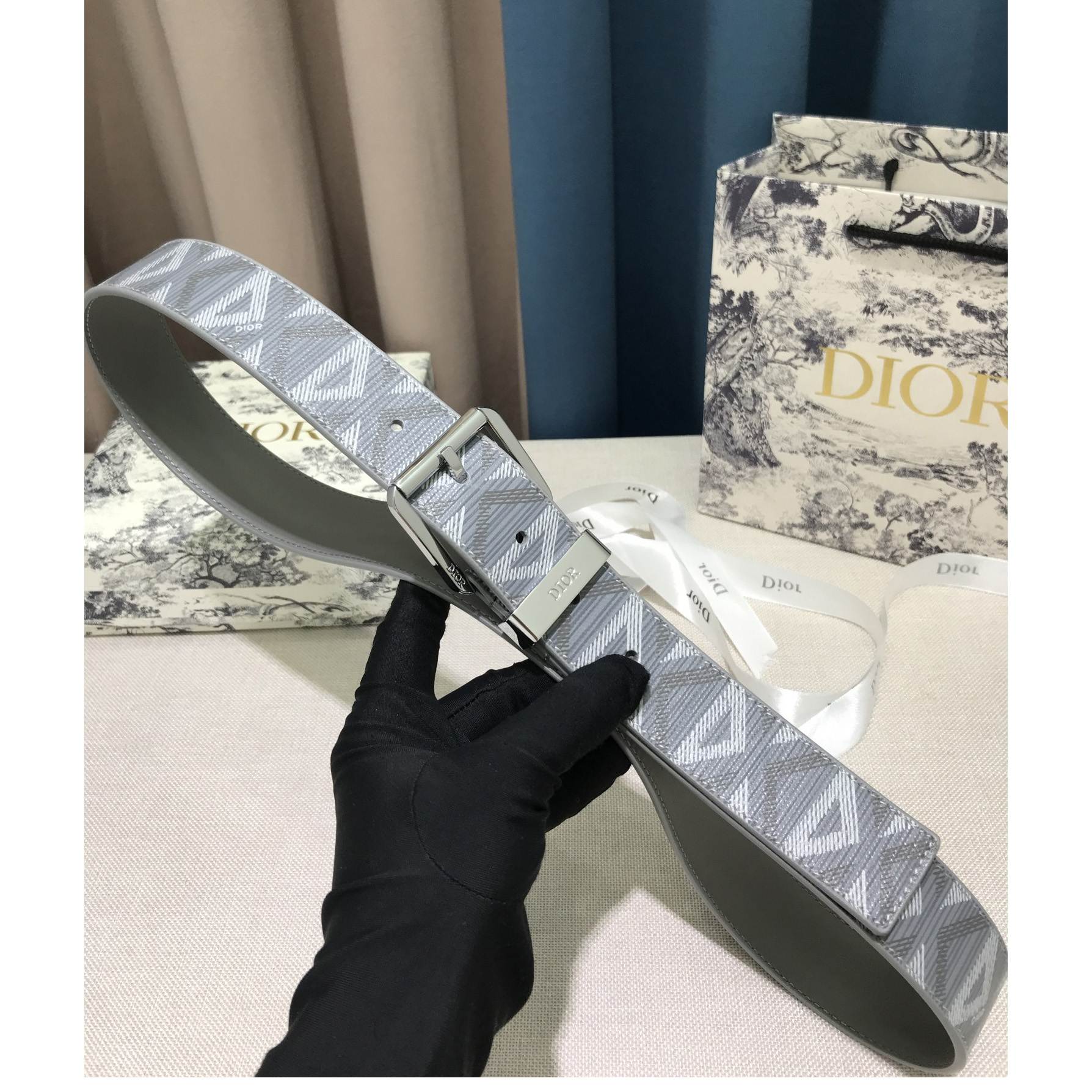 Dior CD Diamond Print 35 mm Gürtel - EUR FASHION