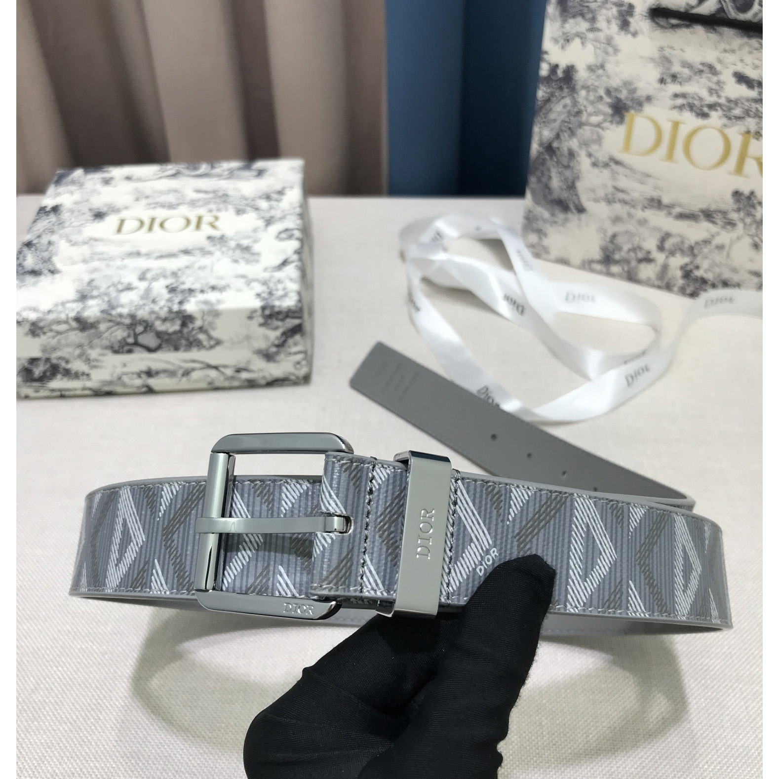 Dior CD Diamond Print 35 mm Gürtel - EUR FASHION