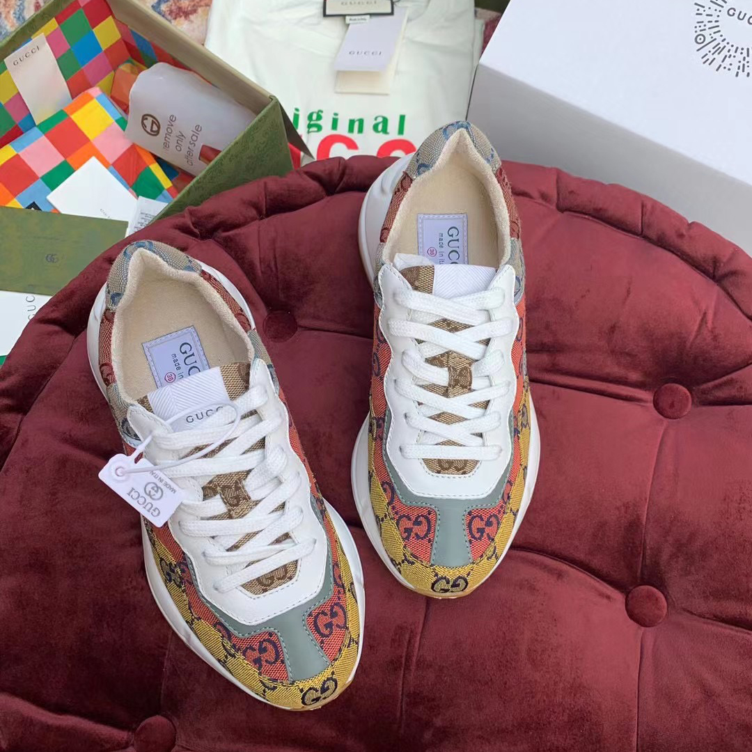 Gucci GG Multicolor Series Rhyton Sneakers (nach britischer Größe) - EUR FASHION