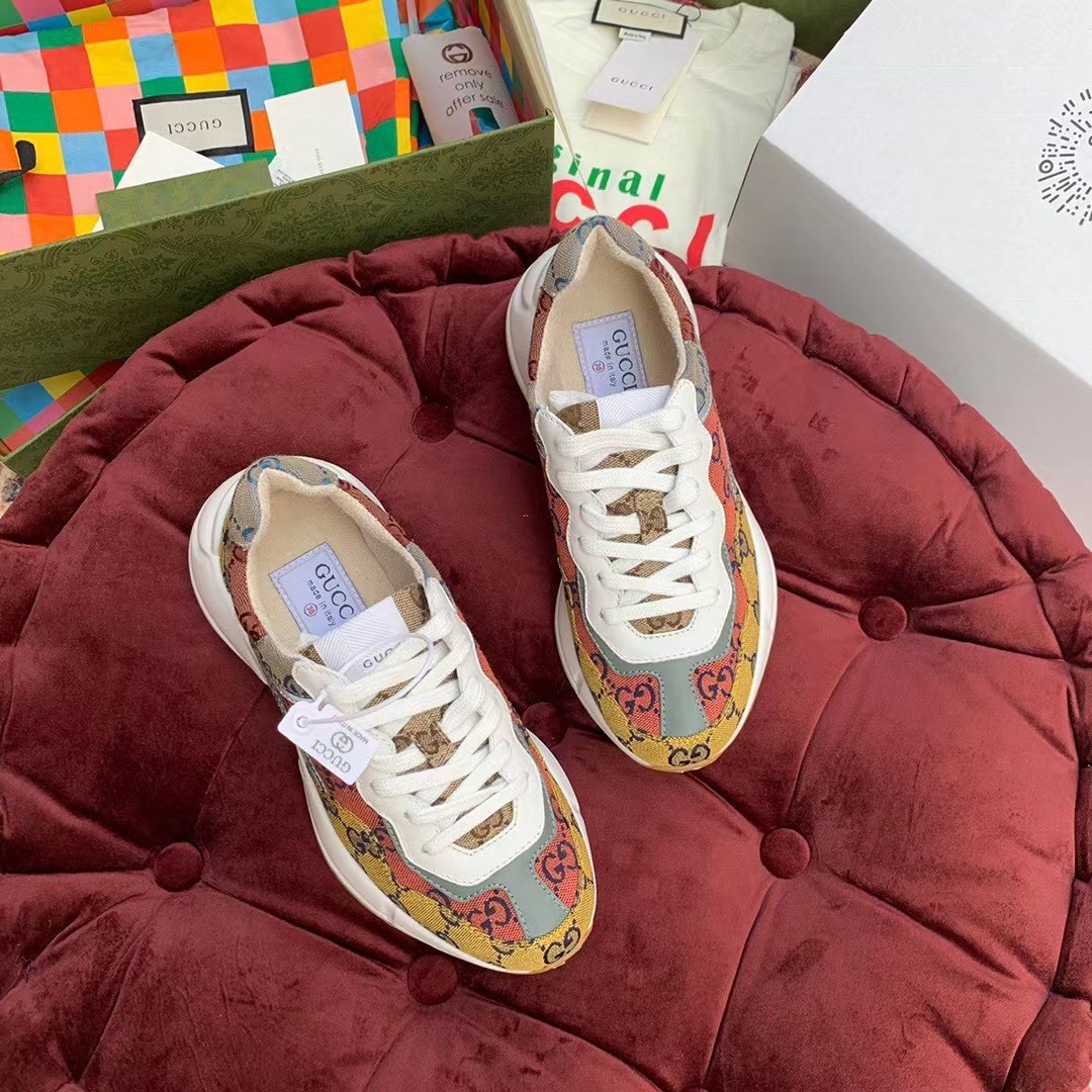 Gucci GG Multicolor Series Rhyton Sneakers (nach britischer Größe) - EUR FASHION