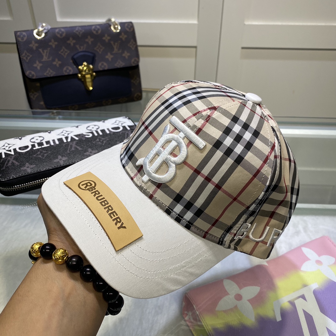 Burberry Baseballkappe mit Monogrammmotiv und Streifenmuster - EUR FASHION