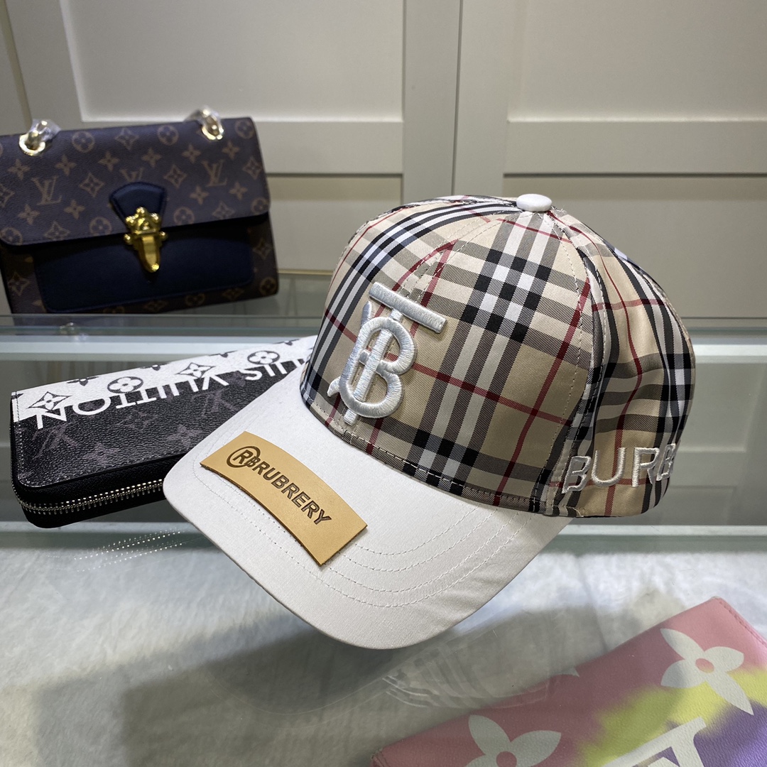 Burberry Baseballkappe mit Monogrammmotiv und Streifenmuster - EUR FASHION