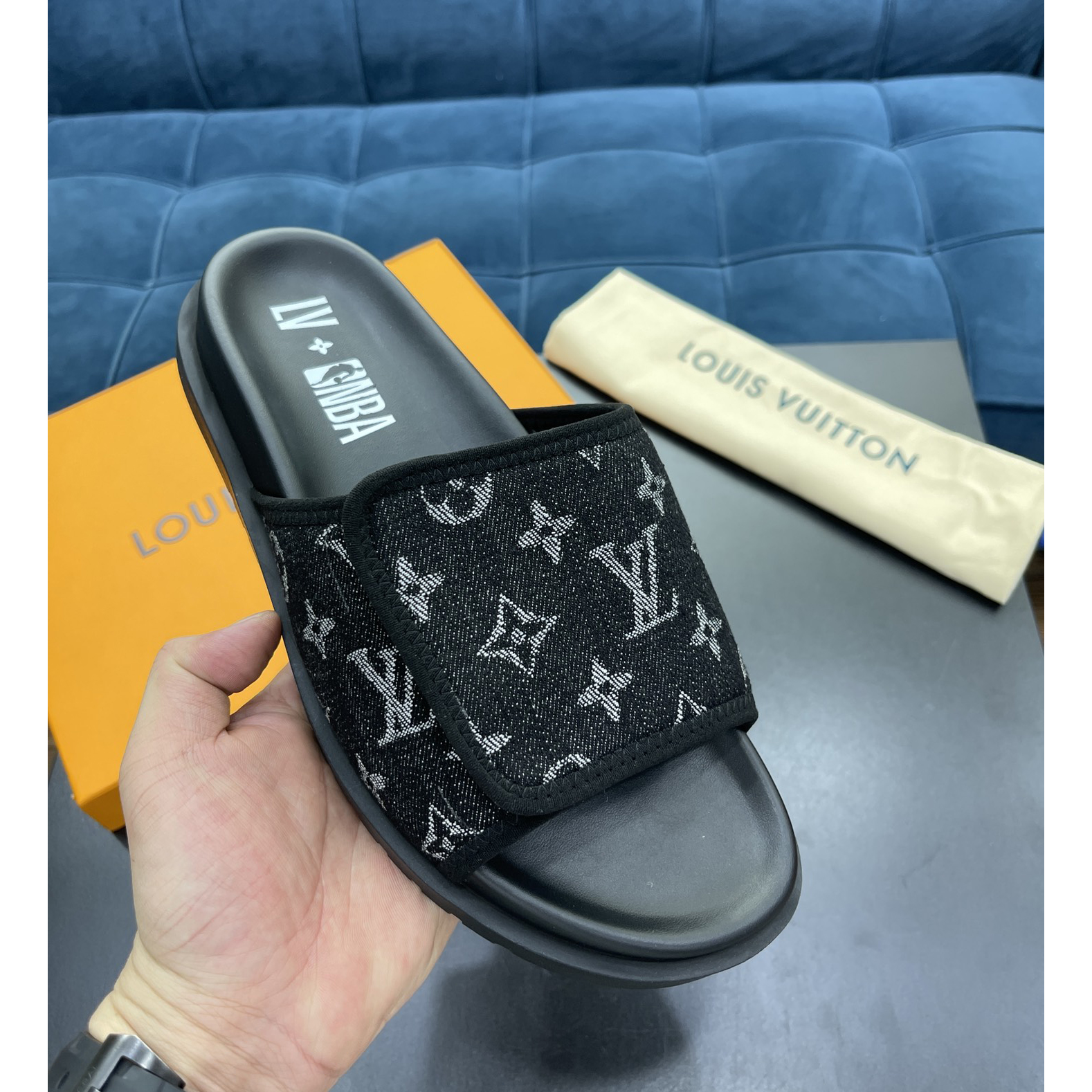 Louis Vuitton x NBA-Monogramm-Slipper - EUR FASHION
