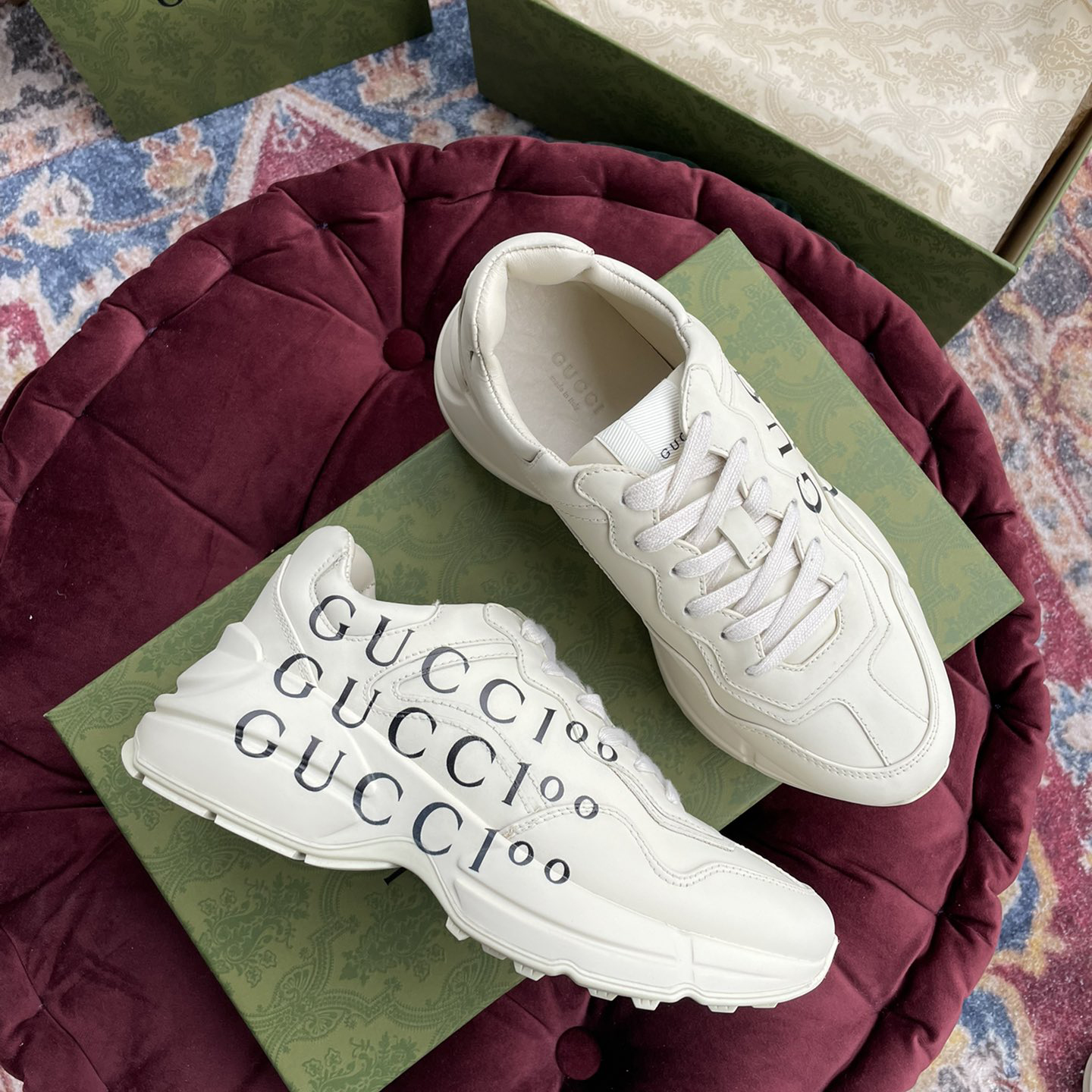 Gucci Rhyton-Sneaker für Herren in Weiß - EUR FASHION