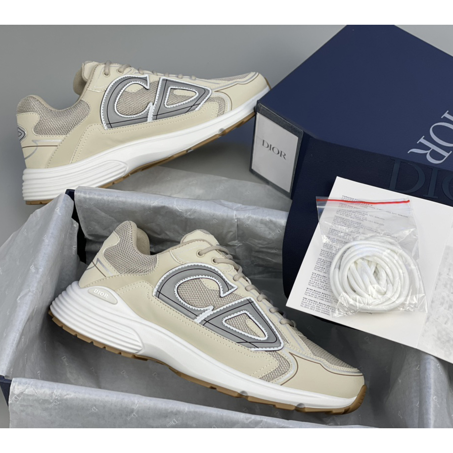 Dior B30 Sneaker, weißes Mesh und technisches Gewebe - EUR FASHION