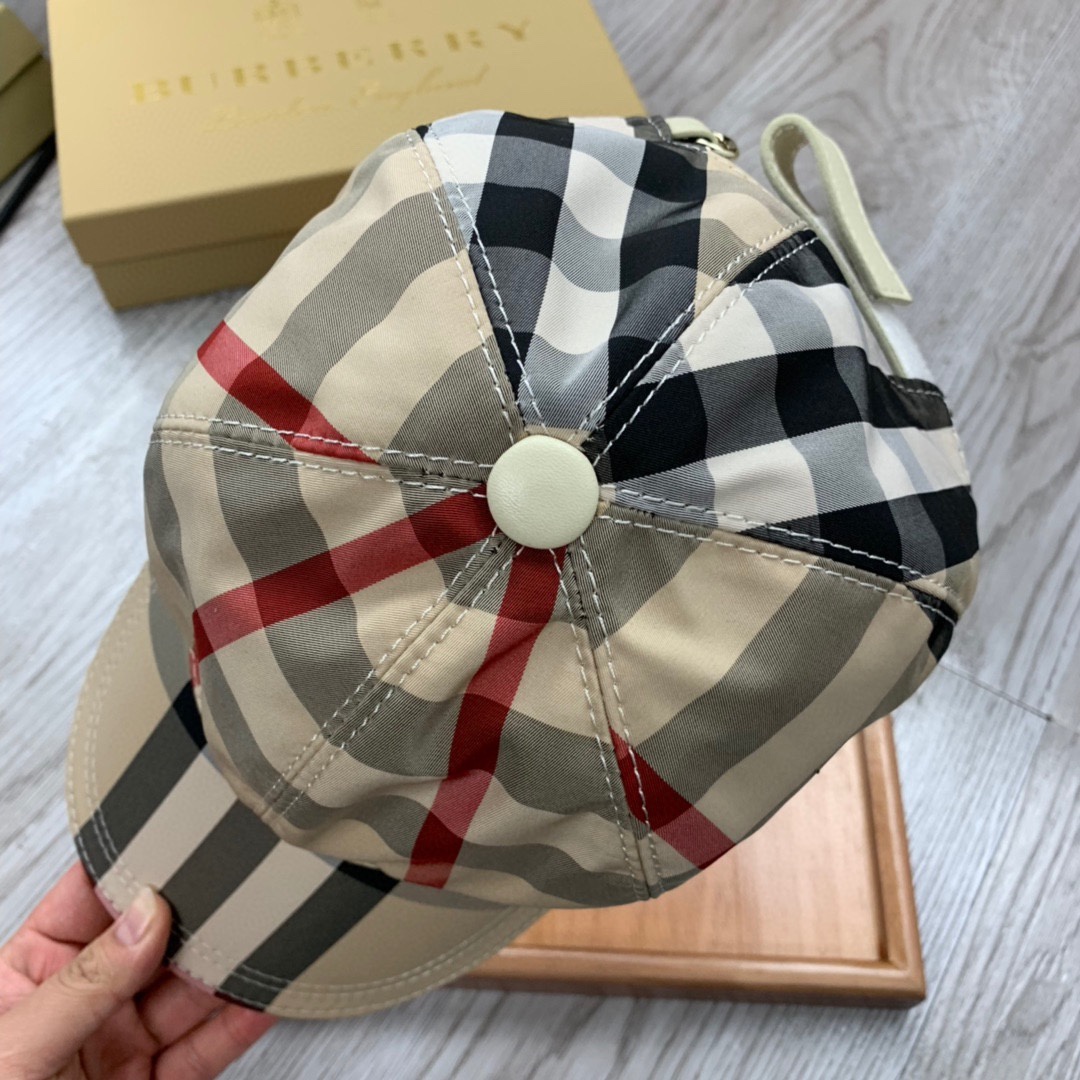 Burberry Baseballkappe mit Vintage-Check und Symbolstreifen - EUR FASHION