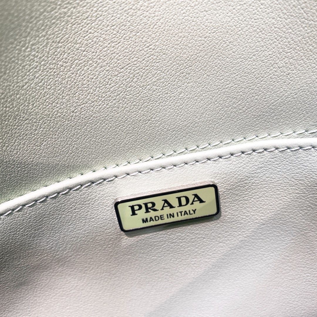 Prada Cleo Umhängetasche aus gebürstetem Leder in Grün (24-19-6 cm) 1BD303 - EUR FASHION