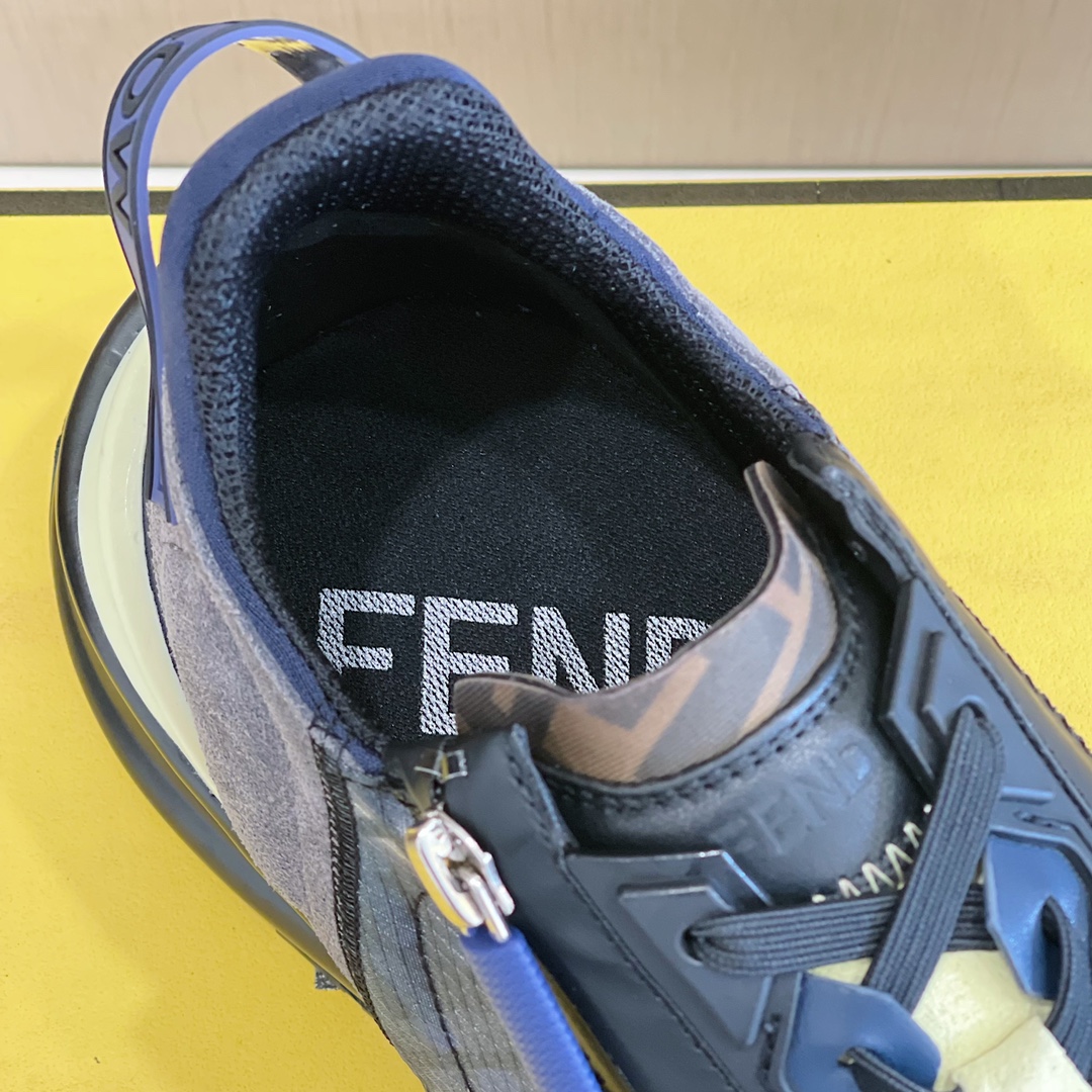 Fendi Flow Schwarze Laufsneaker - EUR FASHION