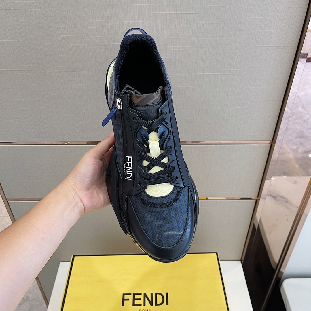 Fendi Flow Schwarze Laufsneaker - EUR FASHION