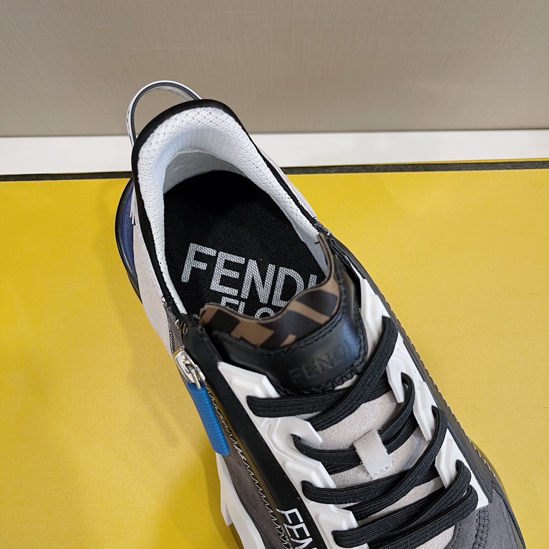 Fendi Flow Wildleder-Low-Top-Sneaker - EUR FASHION