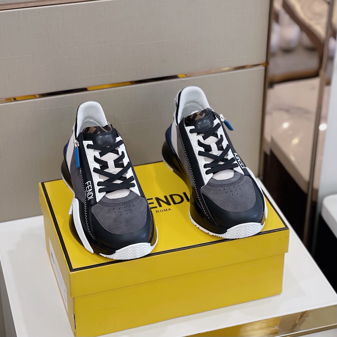 Fendi Flow Wildleder-Low-Top-Sneaker - EUR FASHION