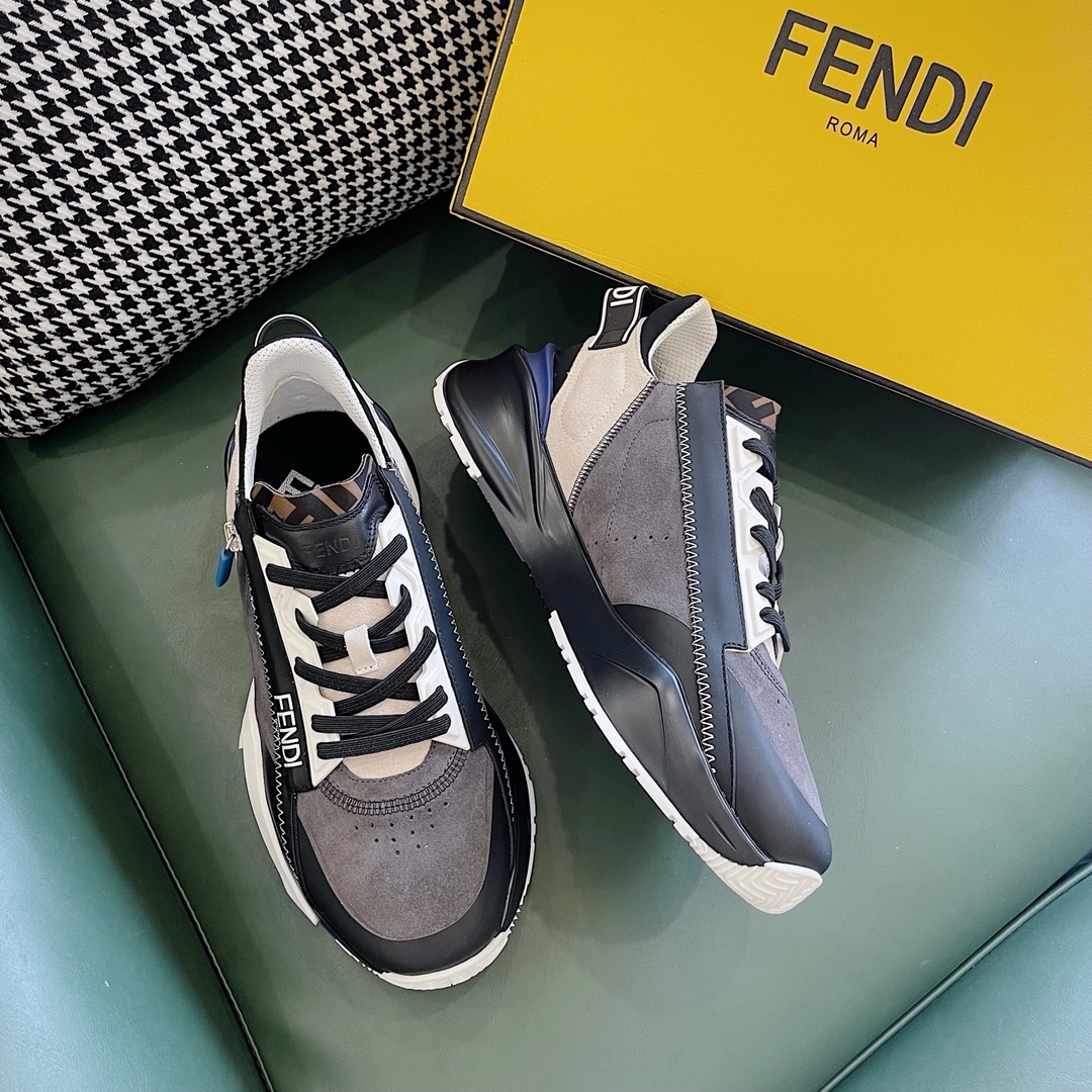 Fendi Flow Wildleder-Low-Top-Sneaker - EUR FASHION