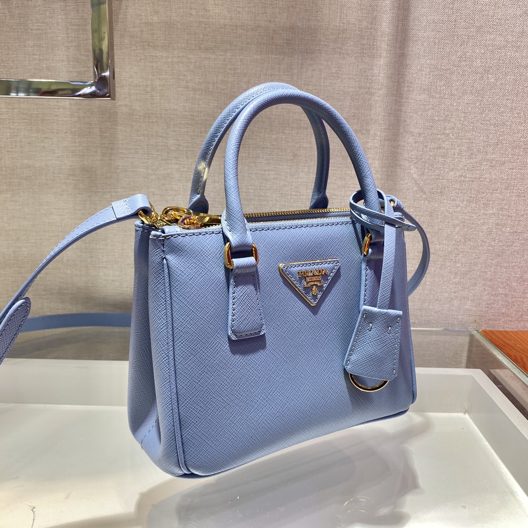 Prada Galleria Mikrotasche aus Saffiano-Leder (20–14,5–9,5 cm) 1BA906 - EUR FASHION