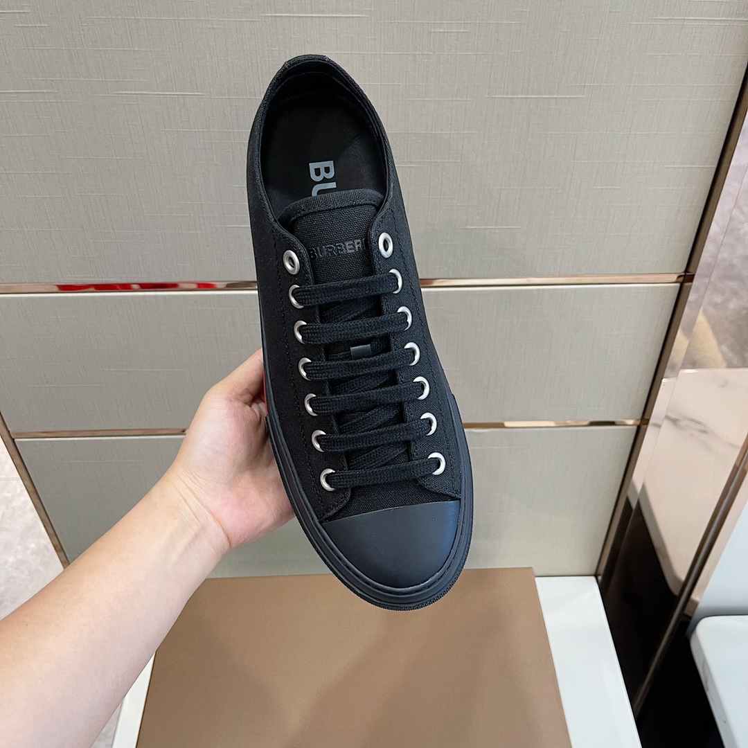 Burberry-Sneaker aus Baumwolle mit Logo-Detail - EUR FASHION