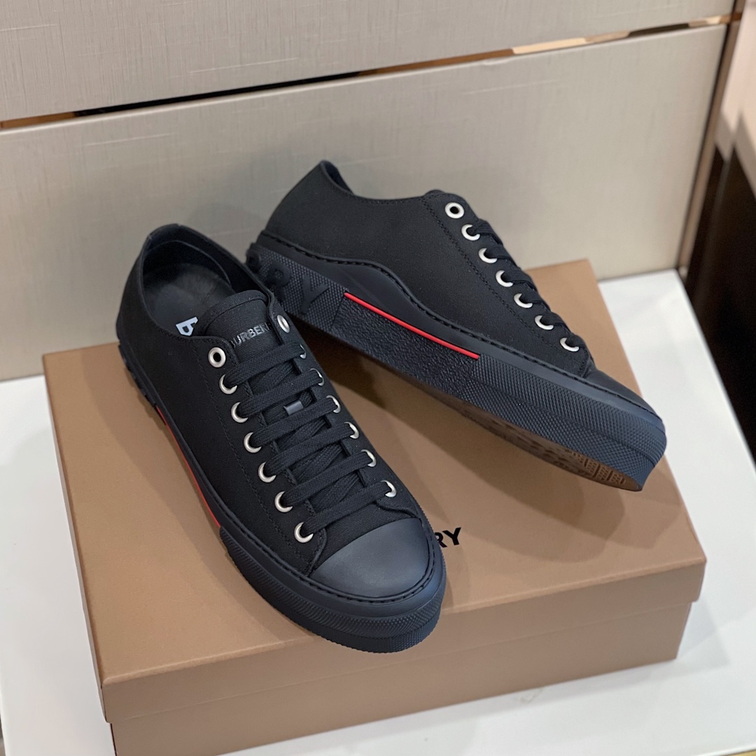 Burberry-Sneaker aus Baumwolle mit Logo-Detail - EUR FASHION