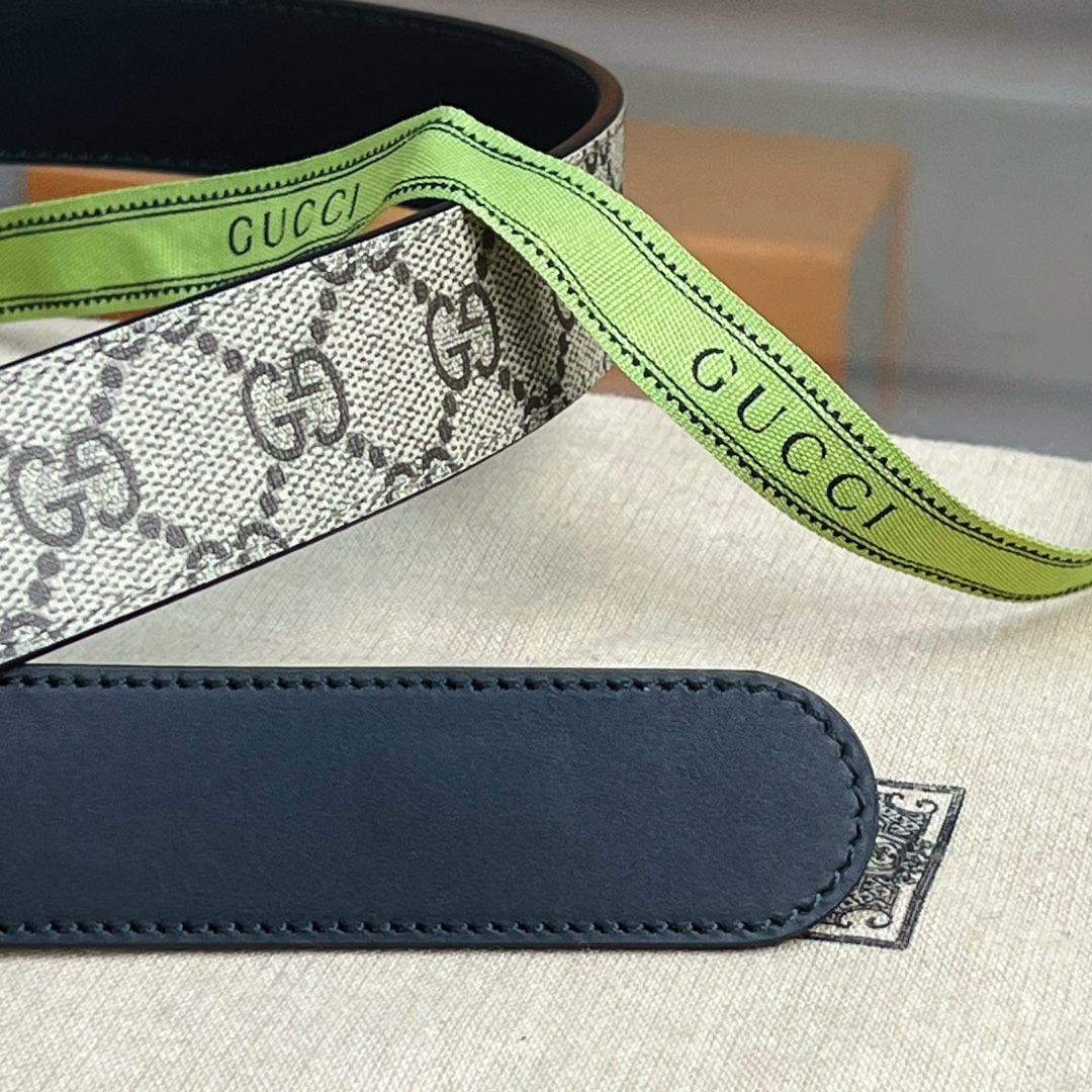 Gucci-Gürtel mit ineinandergreifender ovaler G-Schnalle - EUR FASHION