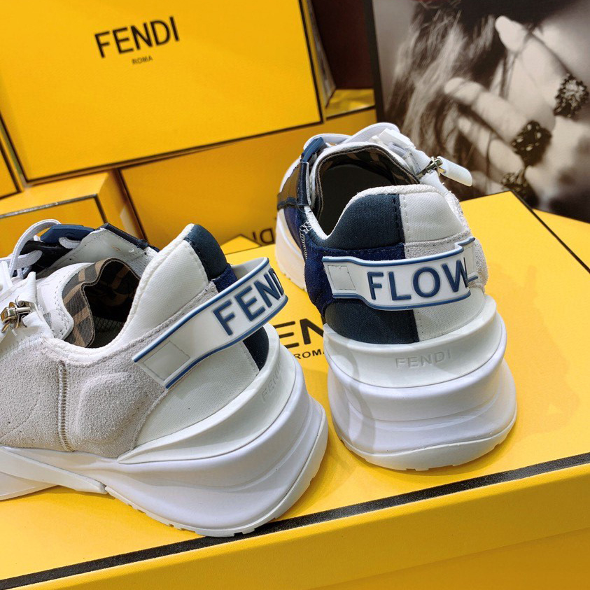 Fendi Flow beige Wildleder-Low-Top-Sneaker - EUR FASHION