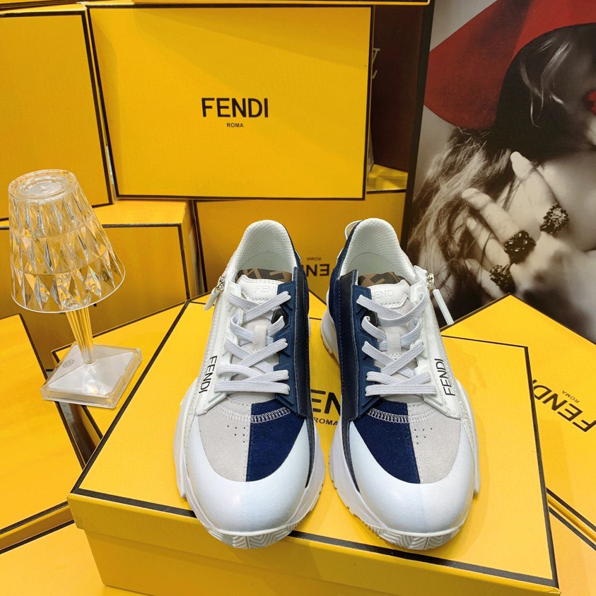Fendi Flow beige Wildleder-Low-Top-Sneaker - EUR FASHION