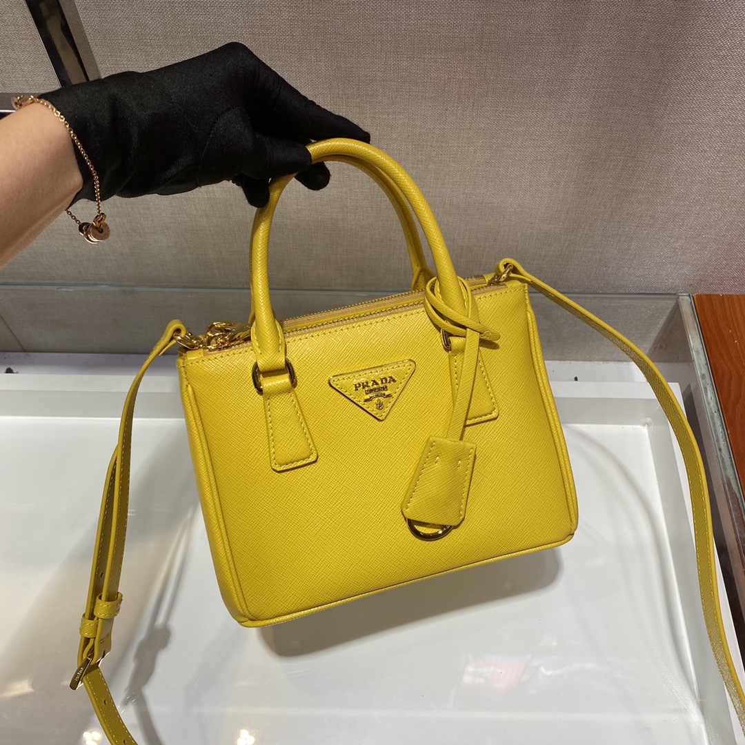 Prada Galleria Mikrotasche aus Saffiano-Leder (20–14,5–9,5 cm) 1BA906 - EUR FASHION