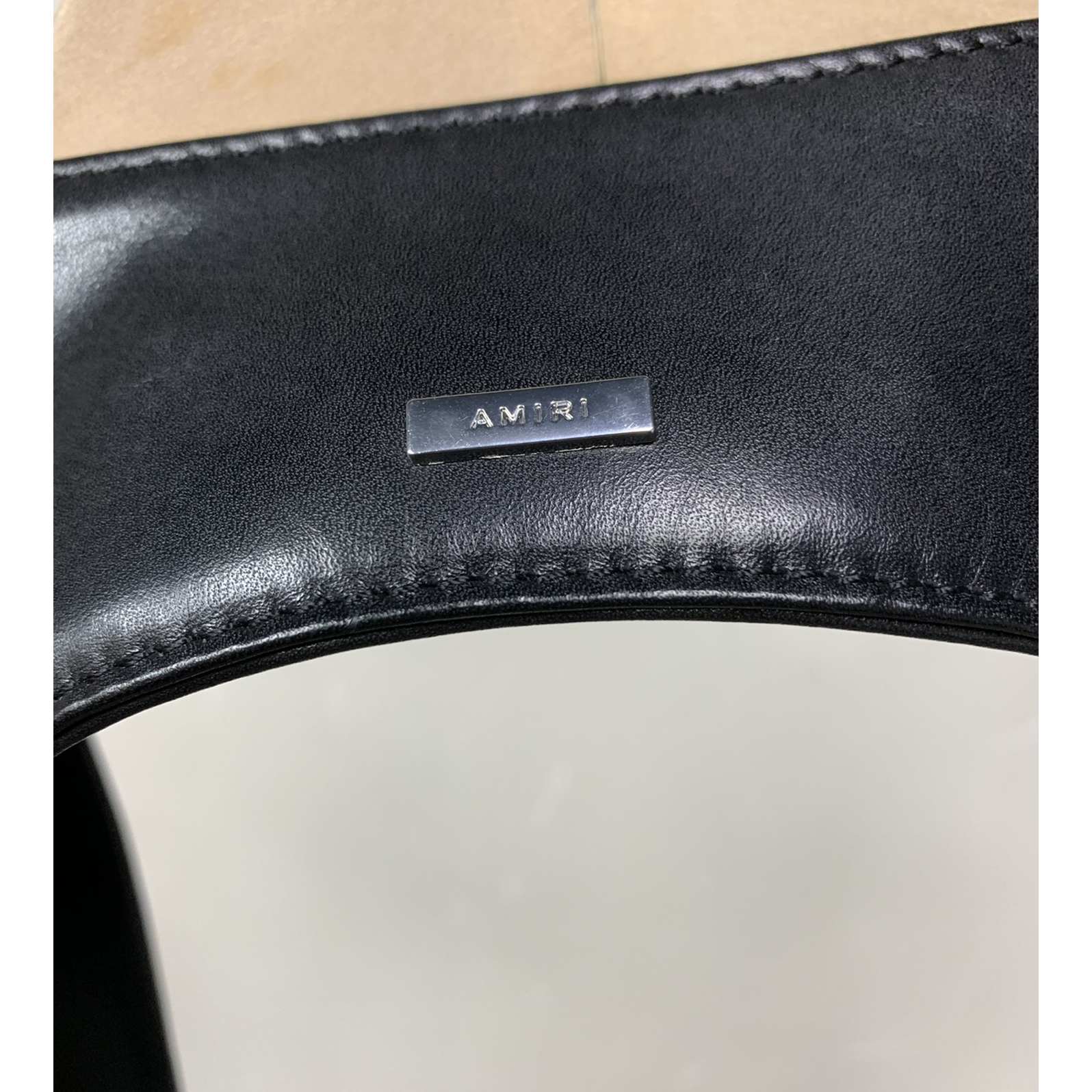 Amiri Harness-Tasche aus schwarzem Leder - EUR FASHION