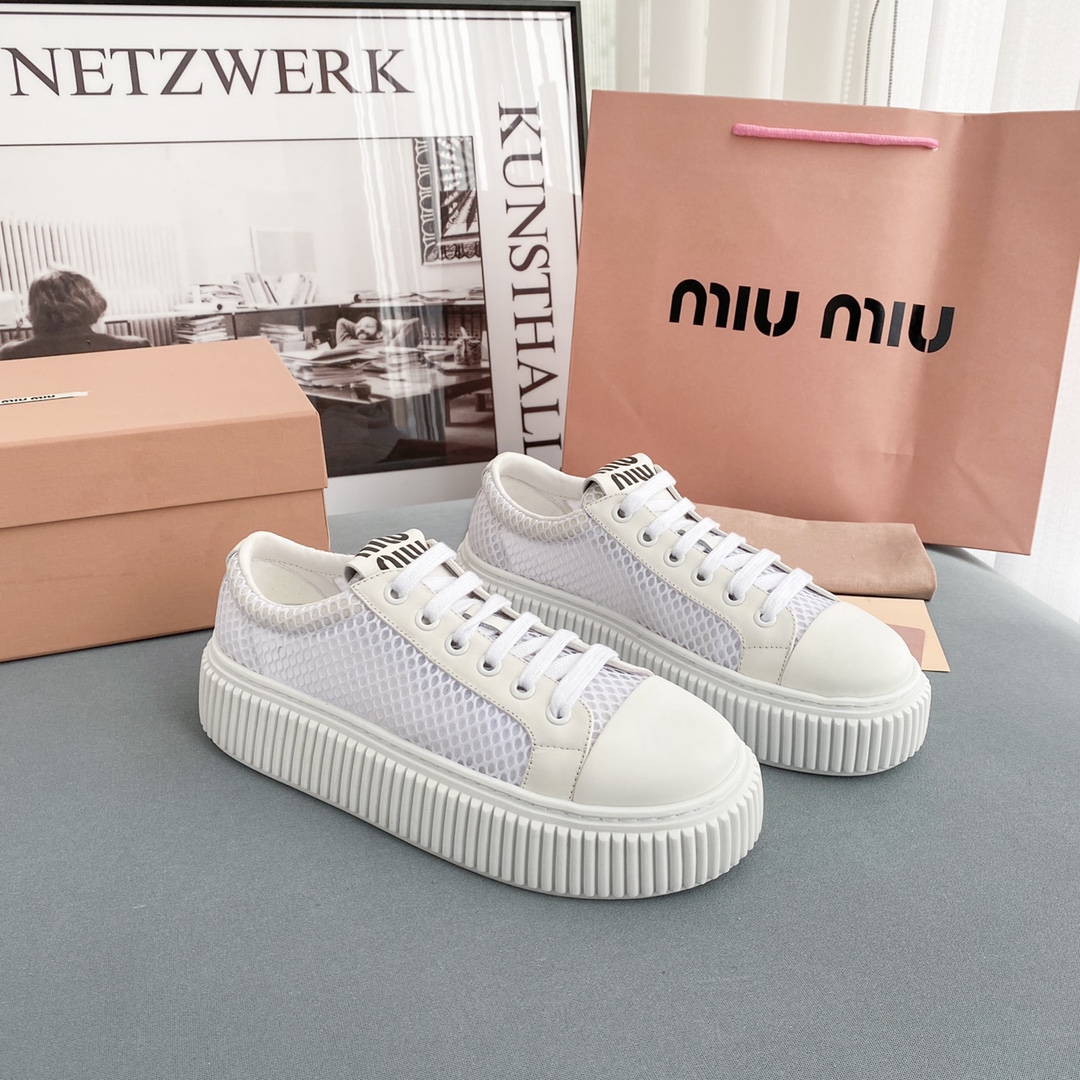 Miu Miu Mesh-Flatform-Sneaker - EUR FASHION