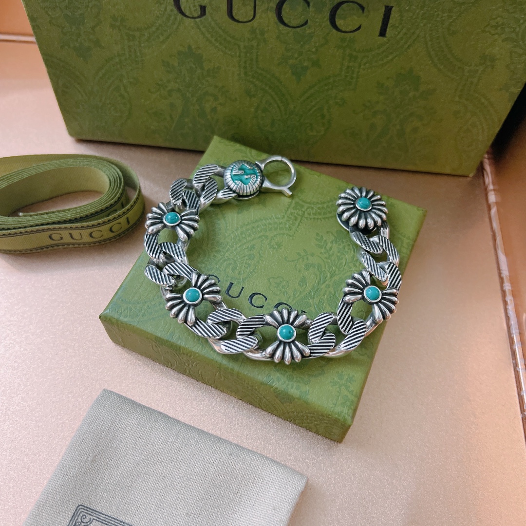 Gucci-Armband mit ineinandergreifendem G-Blumenmuster - EUR FASHION