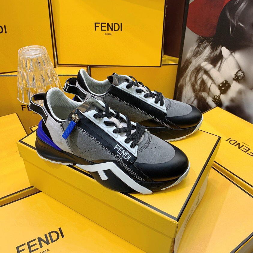 Fendi Flow beige Wildleder-Low-Top-Sneaker - EUR FASHION