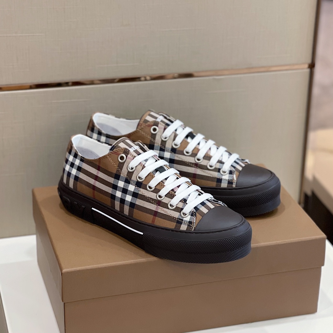 Burberry-Sneaker aus Baumwolle mit Vintage-Check - EUR FASHION