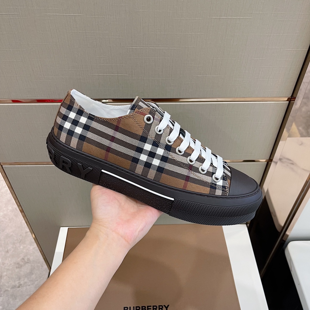 Burberry-Sneaker aus Baumwolle mit Vintage-Check - EUR FASHION