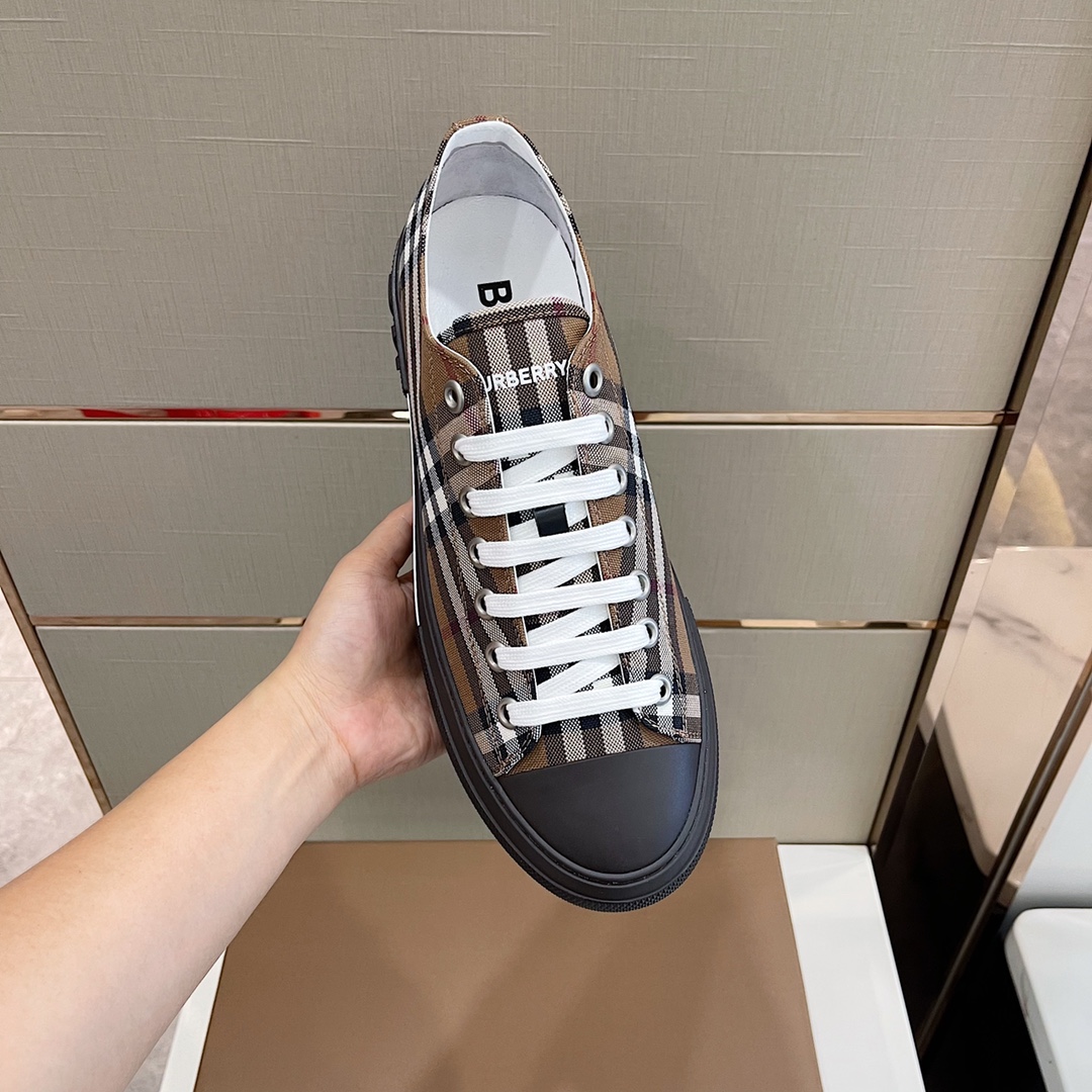 Burberry-Sneaker aus Baumwolle mit Vintage-Check - EUR FASHION