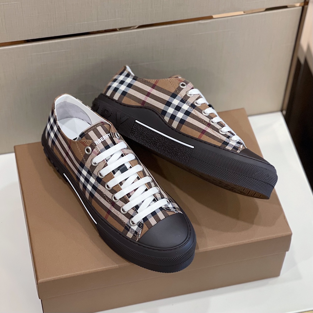 Burberry-Sneaker aus Baumwolle mit Vintage-Check - EUR FASHION