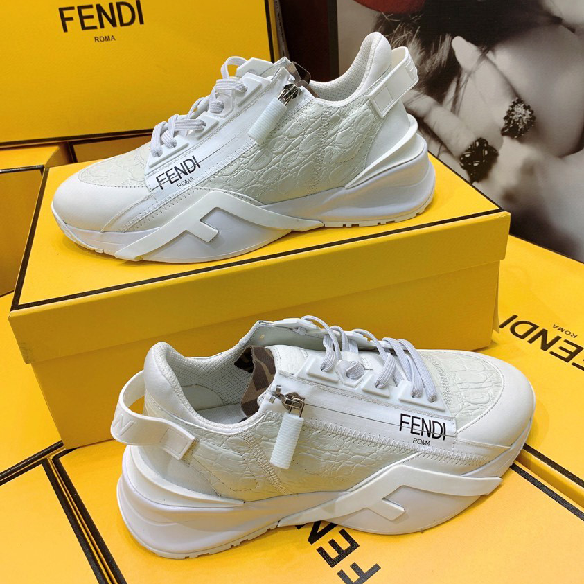 Fendi Flow beige Wildleder-Low-Top-Sneaker - EUR FASHION