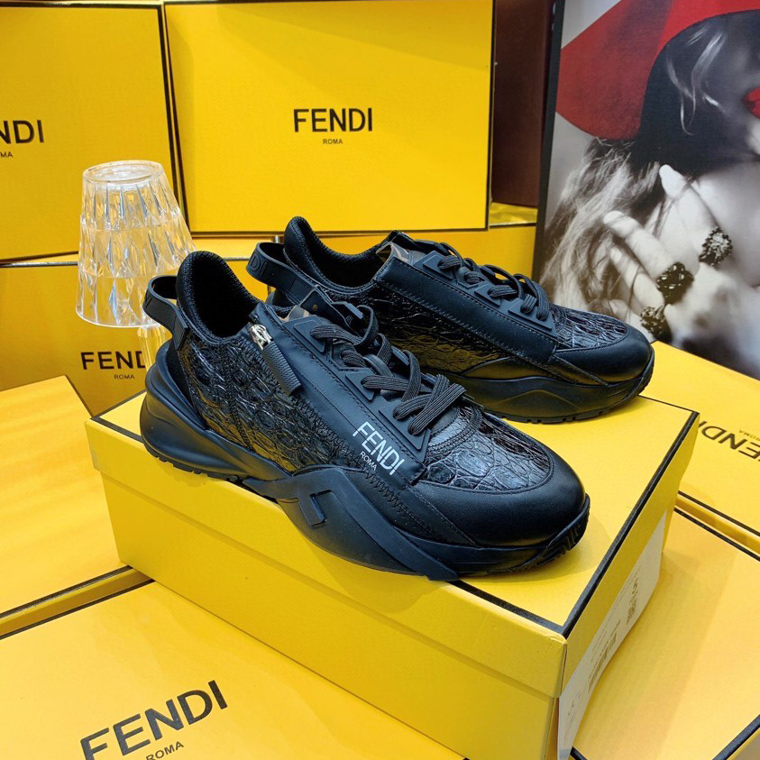 Fendi Flow beige Wildleder-Low-Top-Sneaker - EUR FASHION